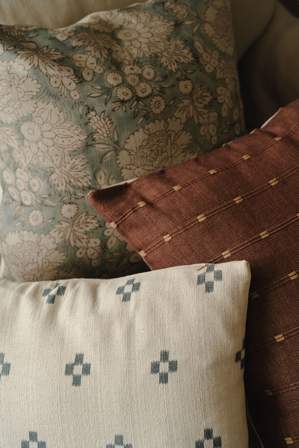 IKAT blue lumbar