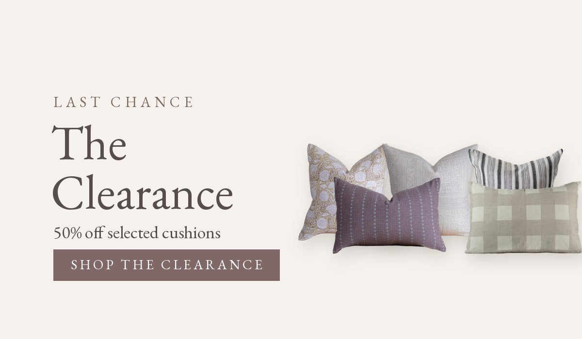 The Clearance – 50% off selected cushions